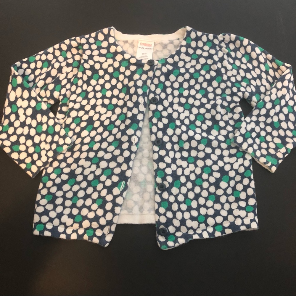 Gymboree Spot Of Sweet Dotted Cardigan Size 18-24 Months
